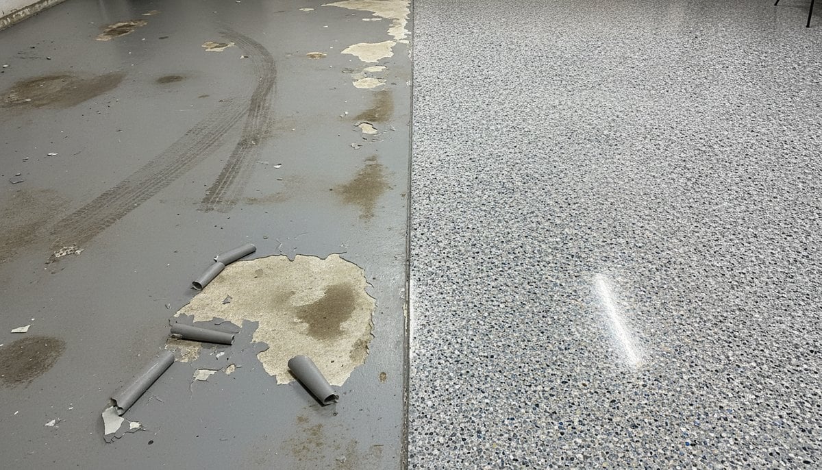 epoxy coating vs garage floor paint Melbourne comparison