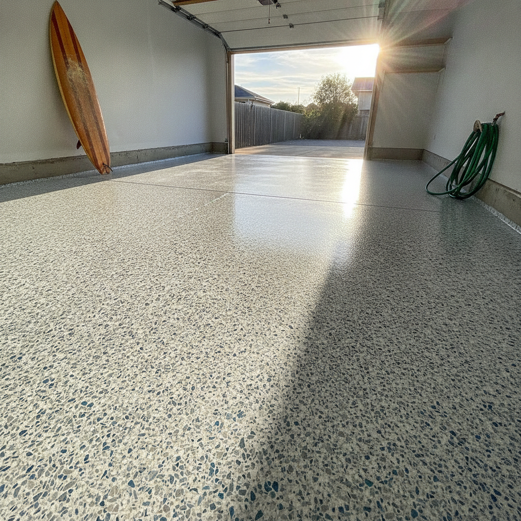 Epoxy Flake Flooring in Williamstown: Protect Your Garage Near the Bay