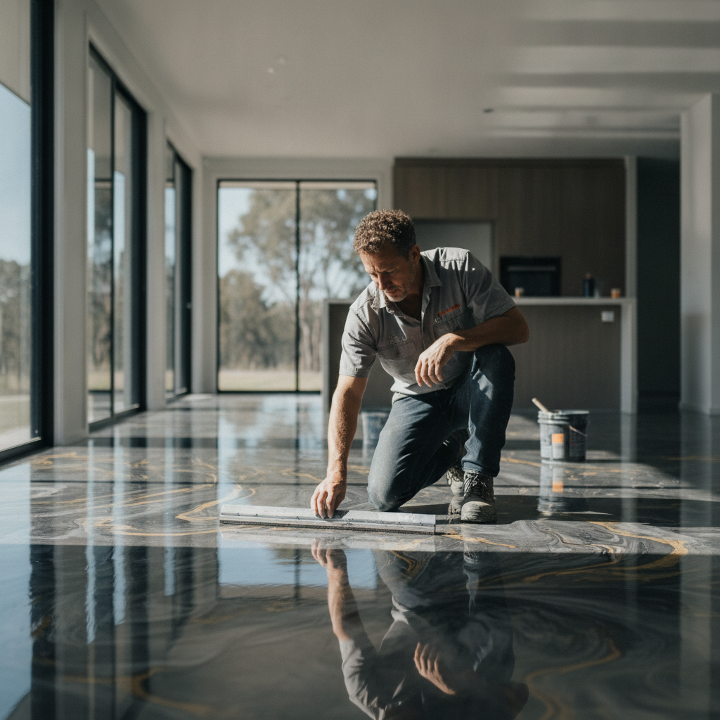 Metallic Epoxy Floors in Craigieburn: Luxury Look for New Homes