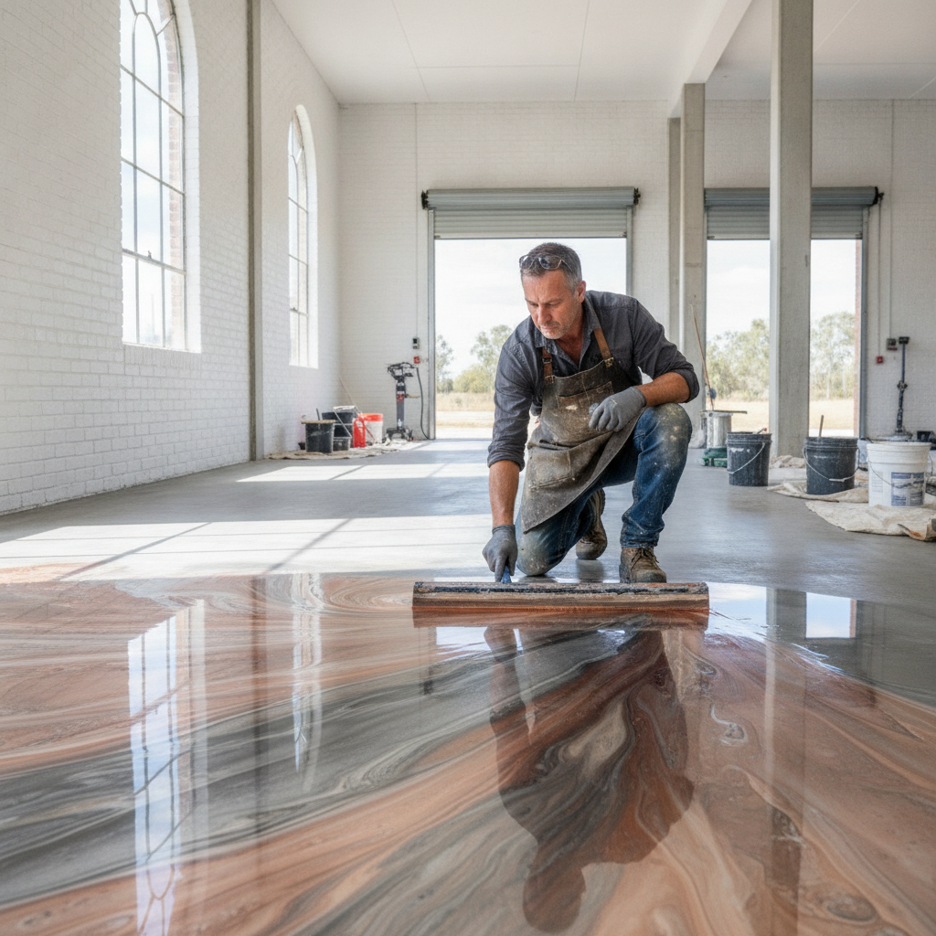 Metallic Epoxy Floors in Sunbury: Design Ideas and Installer Tips