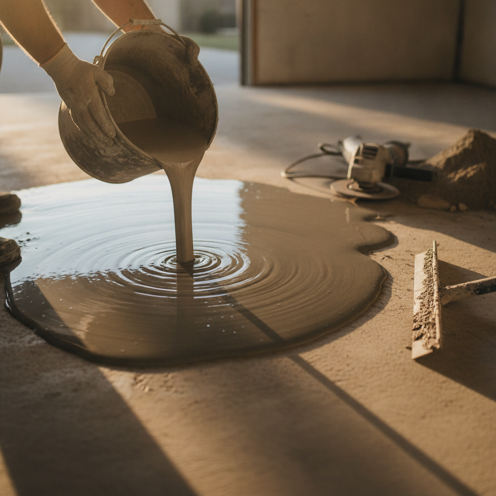 Self-Levelling Concrete: When to Use It Before Epoxy Floors