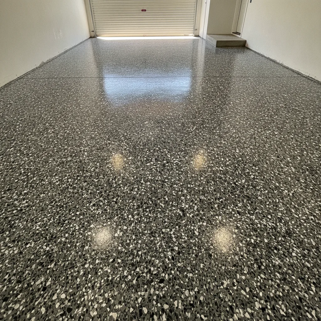 Epoxy Flake Flooring in Coburg: Colours and Costs for Local Garages