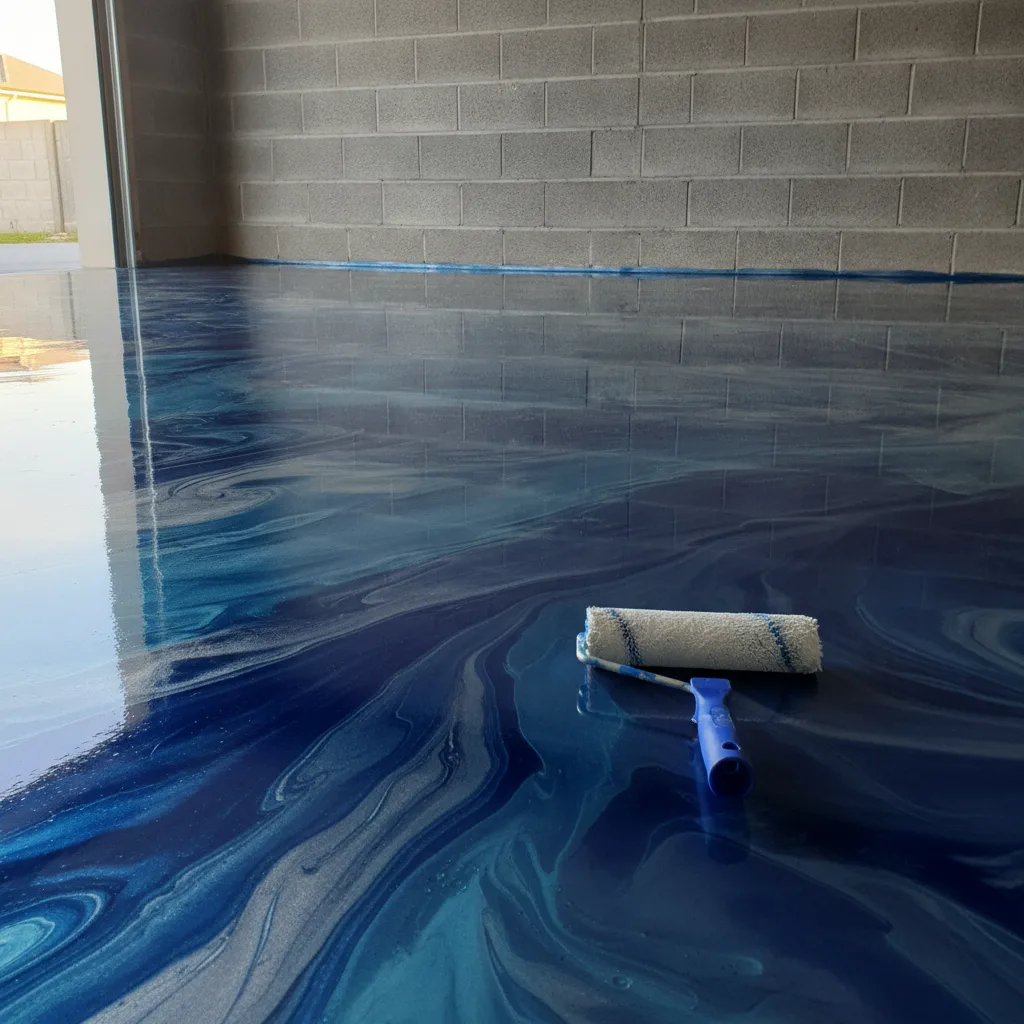 Metallic Epoxy Floors in Brunswick: Design Options for Your Garage